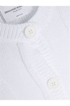 white cotton cardigan ERMANNO SCERVINO KIDS | SFMA012CFL009B000